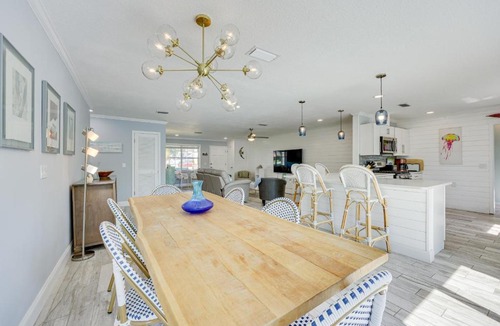 Jacksonville Beach House | Coastal Home w/Heated Pool: Mins to Beach & Mayo!