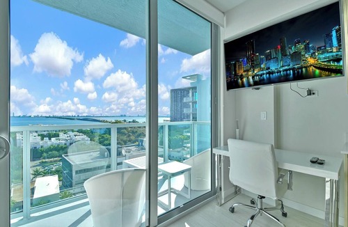Northeast Miami Condo | Design District Studio · City View · Free Parking