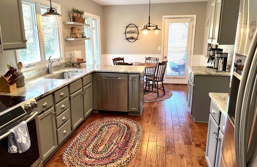 Brevard House | Direct Lakefront Connestee Falls: Views + private dock + 4 kayaks + Not steep!