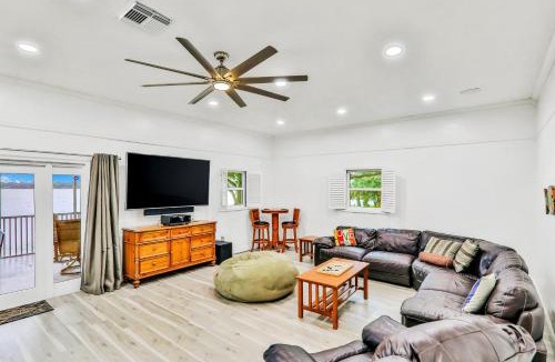 Sebring House | Dog-friendly lakefront home with fast WiFi, central AC, patio, & game room