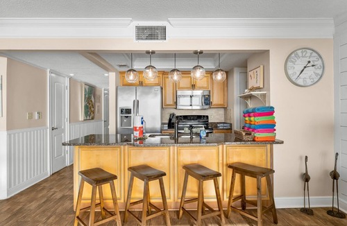 Panama City Beach Condo | Edgewater Beachfront Panama City Beach Condo w/Heated Pools, Gulf Views, Golf