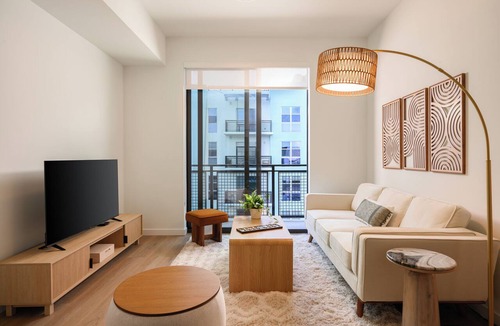 Midtown Apartment | Edgewater Luxury 2BR Suite w/Balcony | Pool + Gym | Sense 28 by AvantStay