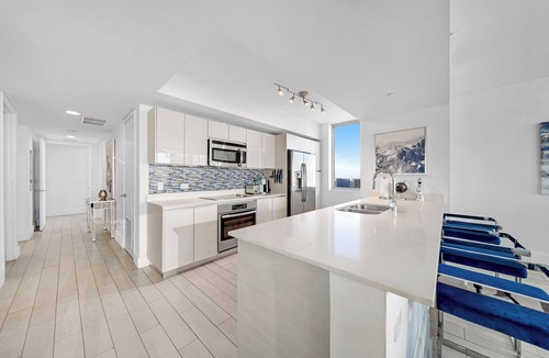 Hallandale Beach Apartment | ★ Elegant Vacation Home in Beachwalk with Ocean Views - 25 min to FIFA!