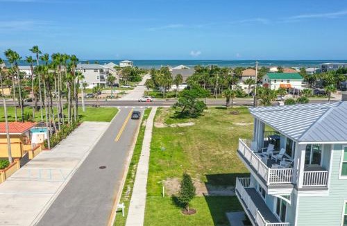 St. Augustine Beach House | Endless Summer Oasis- Luxury 5br, heated pool, elevator, steps to ocean!
