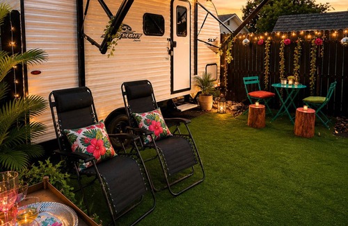Goldenrod House | Experience the charm of East Winter Park with a cozy glamping RV.