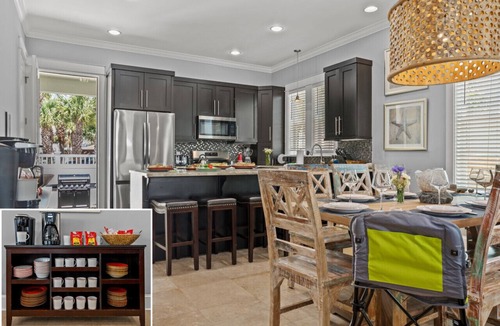 Miramar Beach Villa | Few steps across from beach, Gulf views, Saltwater pool, Golf cart