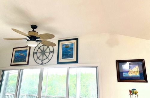Eden Pines House | Frigate Landing - Beautiful Waterfront home,60ft seawall,Tiki Hut, Pet Friendly,