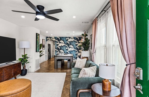 Galveston House | Galveston Vacation Destination w/Huge Pool, Hot Tub, Fire Pit, Pool Table!