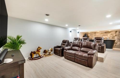 Westminster House | Game Room, Deck + Theater: Westminster Family Home