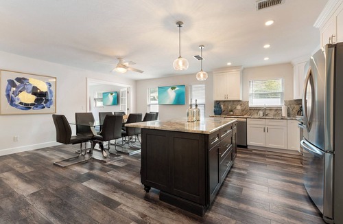 Naples Park House | Game Room Walk to Beach King Beds Beach