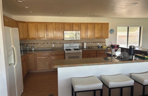 Elephant Butte House | Happy Place II @ the Butte with a lake view from the patio or family room.