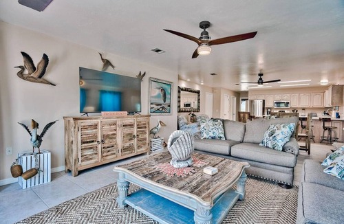 Holiday Isle House | Harborfront Home with Pool, Dock & Tiki Cruise