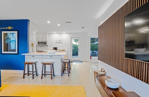 Wilton Manors House | Heated Pool, Outdoor Movie Theater, Gym, Sauna, EV Charger | Near Wilton Drive