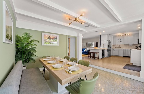 Wilton Manors House | Heated Pool, Outdoor Movie Theater, Gym, Sauna, EV Charger | Near Wilton Drive