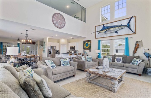 Holiday Isle House | Holiday Isle Home with Pool, Views & Tiki Cruise
