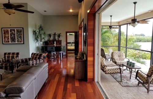 Palmetto House | Huge waterfront private house with heated pool and private dock.