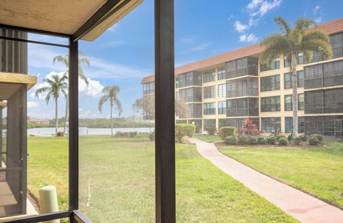 Indian Shores Condo | Indian Shores -2 Bedrooms,Lanai Waterway View, walk to beach, pool hot tub, dock