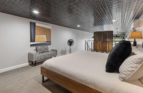 Barths Apartment | Industrial-Chic Loft-King Bed & Natural Light
