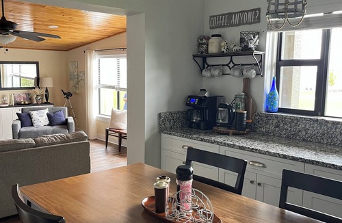 Sebring House | Lake Jackson beachfront home w/dock, pool table, close to restaurants/shops