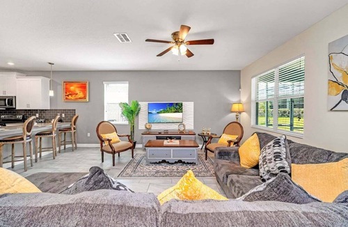 Davenport House | Lux 9Br Villa Close 2 Disney Pool Spa (9032SD)