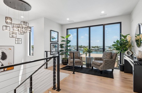 Indian Rocks Beach House | Luxury waterfront home: dock, pool, spa, golf sim