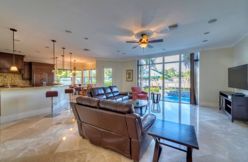 Beachway Estates House | Mediterranean 5 Bedroom Mansion on the water with pool and Hot Tub