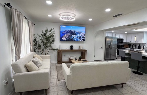Spring Hill House | Mediterranean Style 3BR w/Pool, Fire Pit & Private Suite