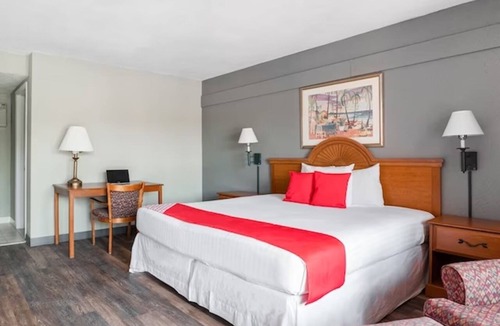Silver Springs Hotel | Modern King Bed near Ocala Civic Theatre | Outdoor Pool | Free Parking