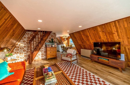 Jefferson Cabin | NEW Cozy Owl A-Frame: Cabin with Epic Mountain Views Featured on HGTV