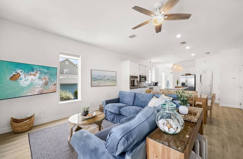 Crystal Beach House | New! Private Pool - Block to Beach - Golf Cart - Fully Updated - Pet Friendly
