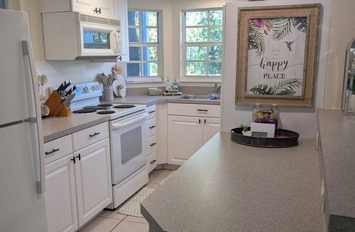 Lutz Apartment | Nude Garden Retreat Ground Floor Comfort at Paradise Lakes