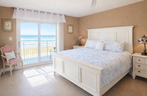 Flagler Beach Villa | Oceanfront 2-bedroom villa, pet friendly w/heated pool, Flagler Beach, Florida.