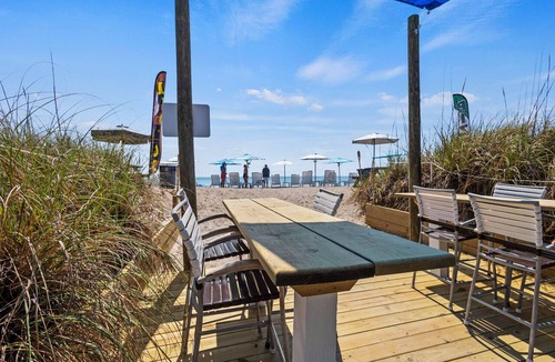 Fort Pierce Apartment | Oceanfront Inn Room #8 - Partial Ocean View - King Bed