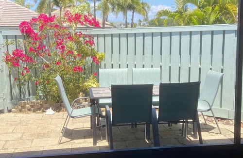 Bella Vista Condo | One level villa. Clubhouse, pool, tennis. Barbeque on patio. Two parking spaces.