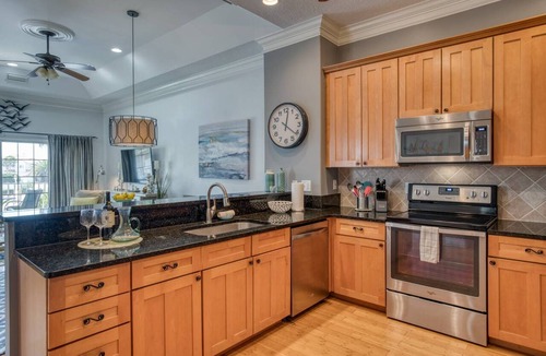 Butler Beach Condo | Only Steps to Beach! Fresh Decor, Pool, Tennis, 7 miles to Downtown, Garage, $300 in Free Tickets!
