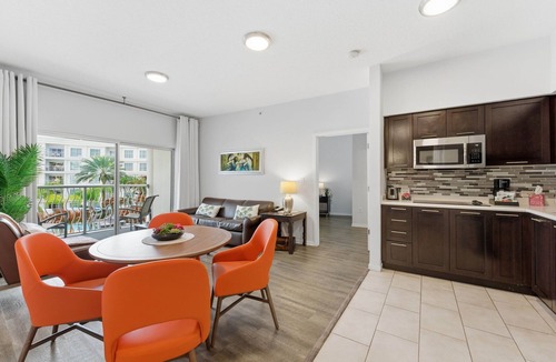 Celebration Apartment | Orlando Getaway with Pool View Balcony