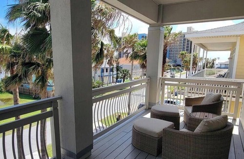 South Padre Island House | Padre Modern South Padre Island Group Rental with Pool and Fire Pit Near Beach TexasBeach House