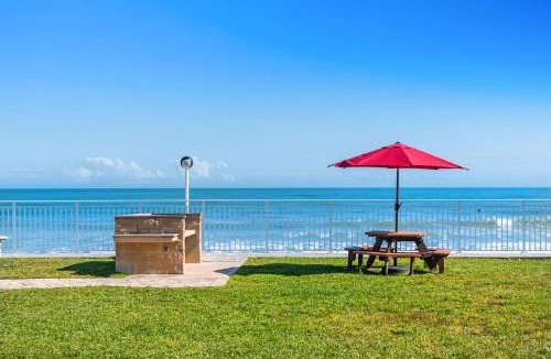 Satellite Beach Apartment | Paradise Beach Club - Oceanfront Ground Floor Condos with Heated Pool Pets Welcome