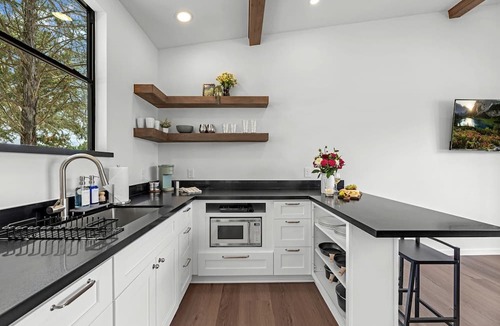 Waller Cabin | Peaceful Farmhouse-Style Tiny Home Resort with Goats & Pool in Hempstead, Texas