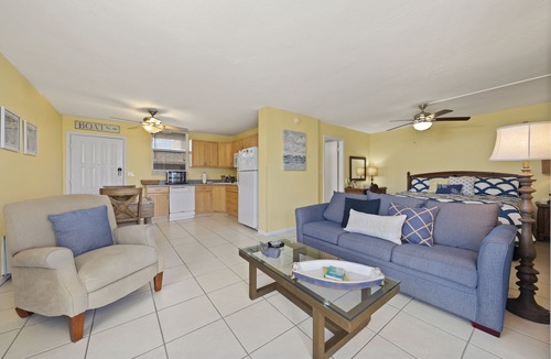 Bonita Springs Condo | Penthouse water views! 4 minute walk across the street to the beach!