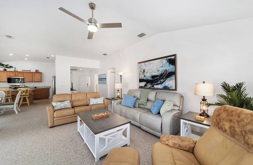 Duval House | Pet-Perfect Village Retreat with Fenced Yard in a Prime Spot – Book & Save