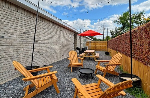 Harlingen Apartment | Pierce Haven, Modern Retreat with Private Patio