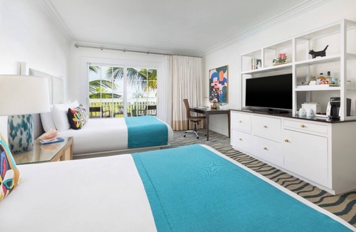 Historic Seaport Hotel | Pool & Garden View 2 Queen Room at Marker Key West Harbor - Pet-friendly!