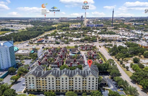 Florida Central Atlantic Coast Apartment | Pool view apartment near Epic Universe and Universal Studios