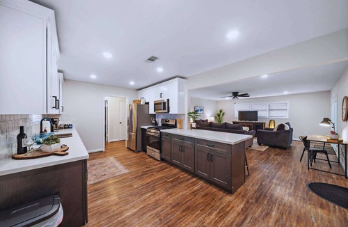 Deer Park House | Poolside Paradise: Arcade & Firepit Fun