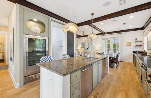 Cottage District House | Private Heated Pool! Ping Pong Table! Gourmet Kitchen & Carriage House!