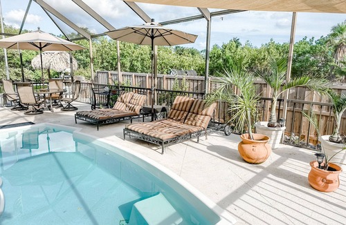 Pirates Cove House | Private waterfront resort, screened pool, hot tub, 90' dock, immaculate home.
