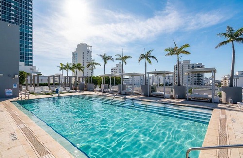 City Center Condo | Rooftop Pool Condo by Beach & Convention Center