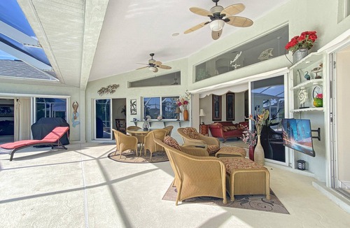 Long Meadow Villa | Rotonda Palms, heated pool and spa, sleeps 8