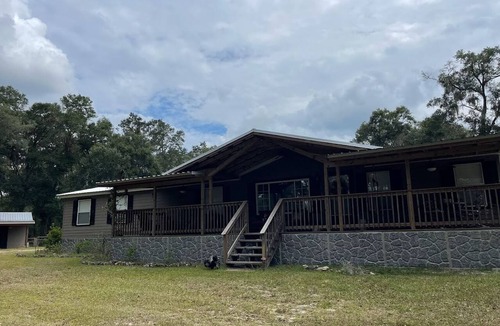 Old Town House | Rustic Retreat: Ranch Home with 40 Private Acres and Covered Patios